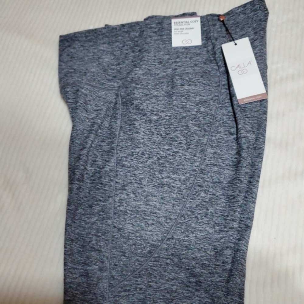 Calia by Carrie Underwood High Rise Cozy Jogging Leggings Grey
